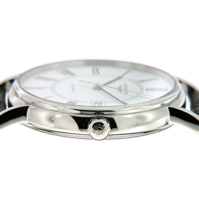 Longines orologio Présence 38.5mm bianco acciaio uomo automatico L4.921.4.11.2 - Gioielleria Capodagli