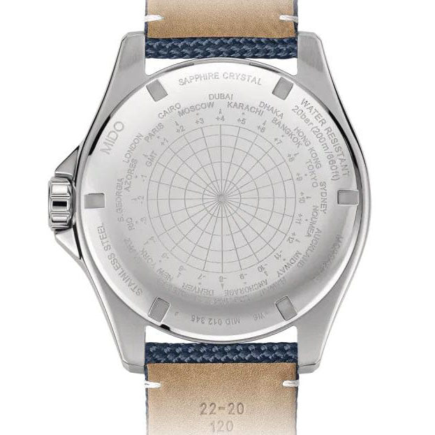 Mido orologio Ocean Star GMT 44mm ceramica blu automatico M026.629.17.051.00 - Gioielleria Capodagli