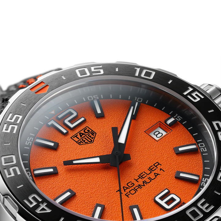TAG Heuer orologio Formula 1 43mm arancione quarzo acciaio WAZ101A.FC8305 - Capodagli 1937