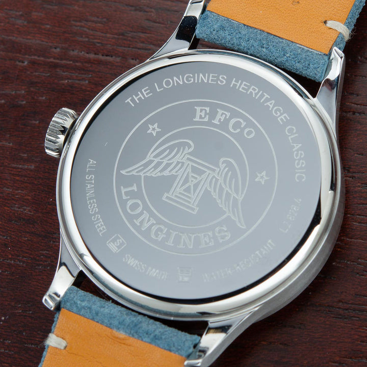 Longines orologio The Longines Heritage Classic 38.5mm argento acciaio uomo automatico L2.828.4.73.2 - Gioielleria Capodagli