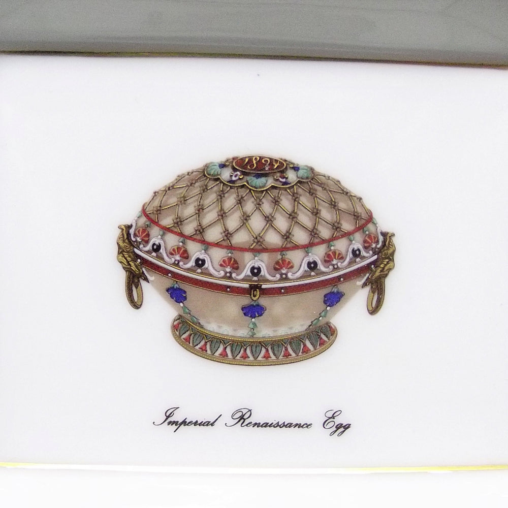 Fabergé posacenere in limoges decori smalto con finiture oro zecchino A/554372 - Gioielleria Capodagli