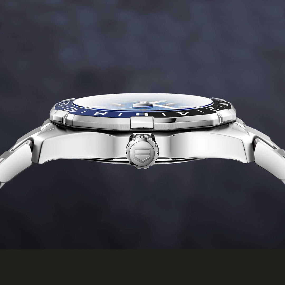 TAG Heuer orologio Aquaracer GMT 43mm Calibre 7 blu automatico acciaio WAY201T.BA0927 - Gioielleria Capodagli