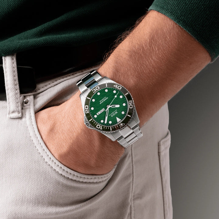 Mido orologio Ocean Star 200C 42,5mm verde automatico acciaio M042.430.11.091.00 - Capodagli 1937