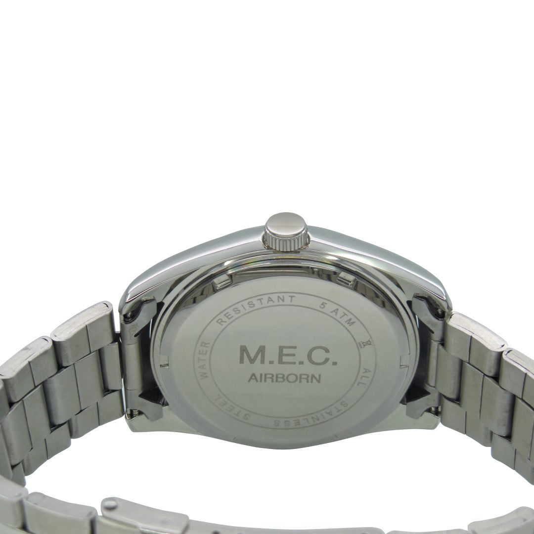 M.E.C. orologio AIRBON BRACCIALE 2021 40mm bianco quarzo acciaio AIRBORN STEEL WHITE (08) - Capodagli 1937