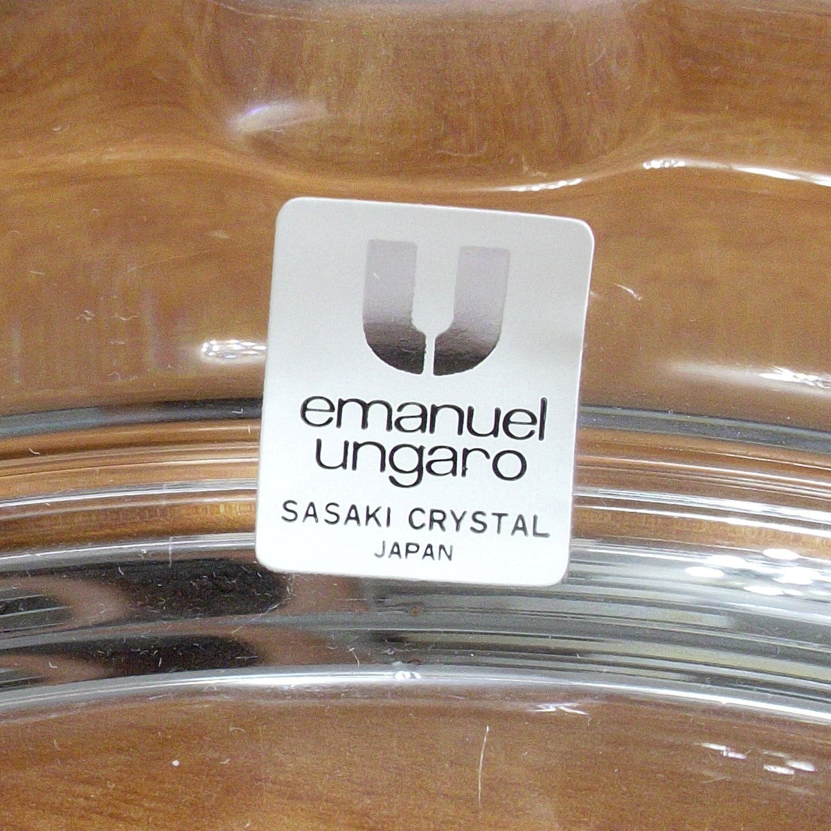 Emanuel Ungaro sasaki crystal Posacenere cristallo  A-0710 - Gioielleria Capodagli
