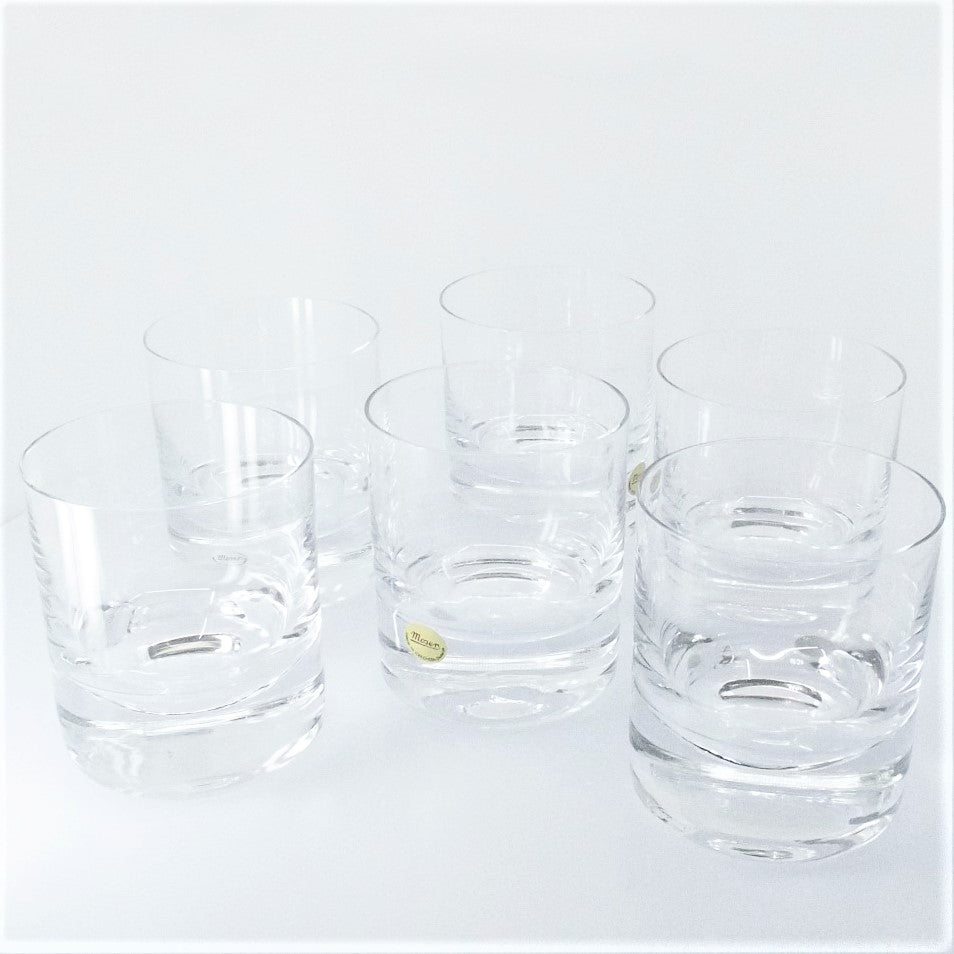Moser set 6 bicchieri acqua liquore wisky cristallo cecoslovacchia A-0494 - Gioielleria Capodagli