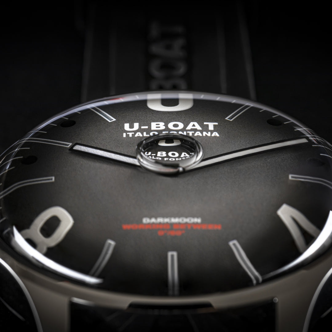 U-BOAT reloj Darkmoon gris SS 44mm gris cuarzo acero 9149