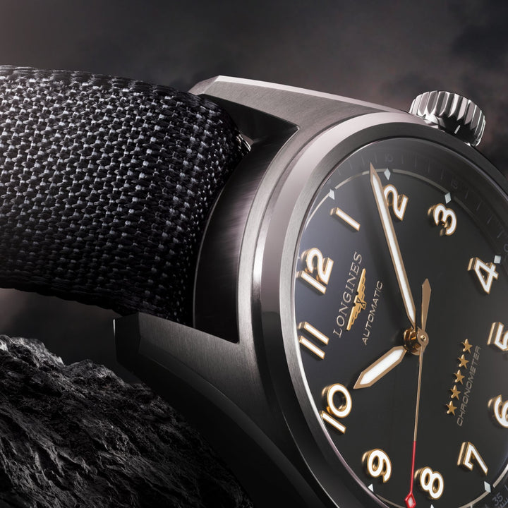 Longines Spirit watch 40mm anthracite automatic titanium L3.810.1.53.2
