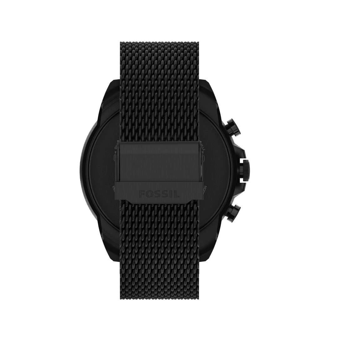 Fossil Smartwatch Gen 6 Uhr mit schwarzem Stahl -Trikot -Armband FTW4066