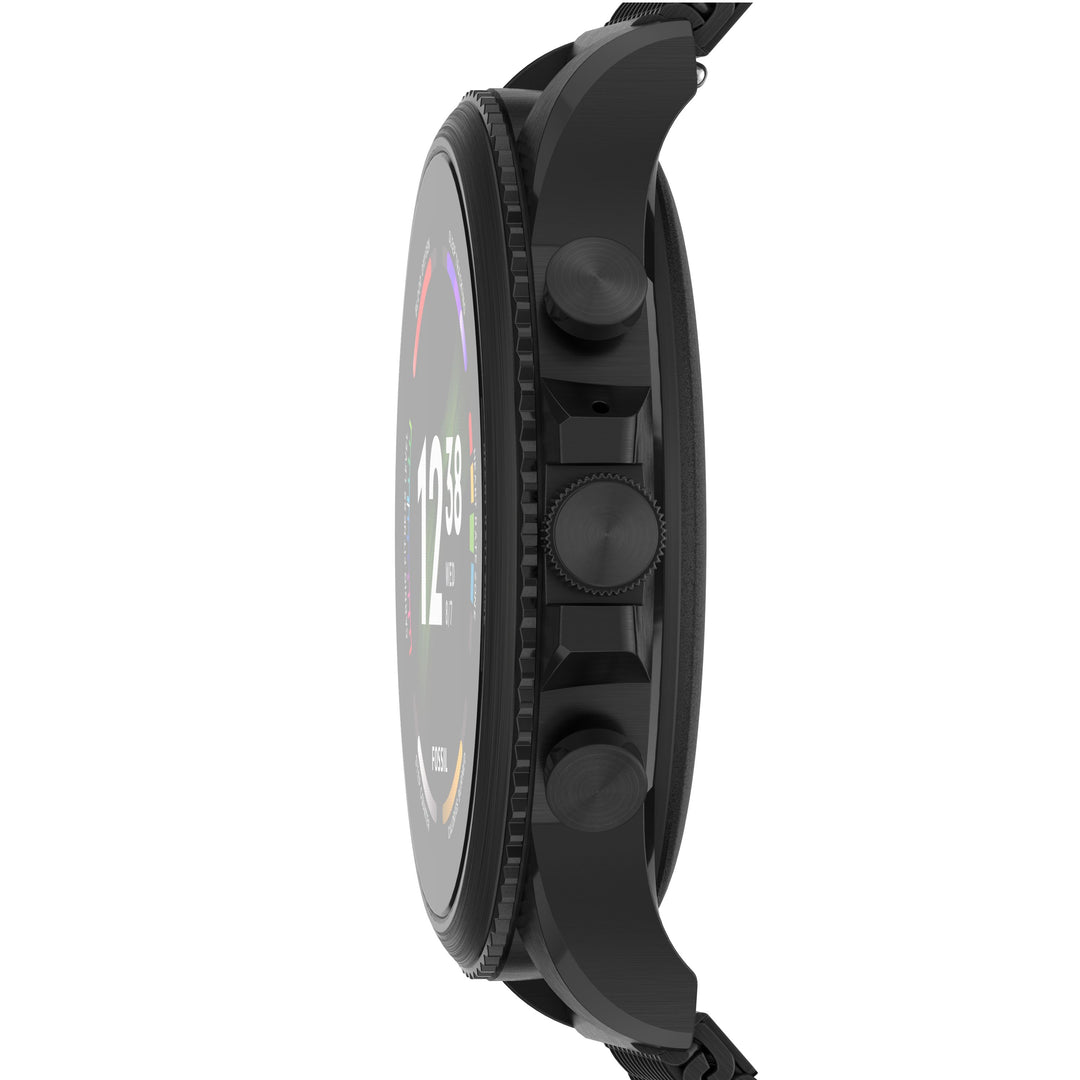 Fossile Smartwatch Gen 6 Watch with Black Steel Jersey Bracelet FTW4066
