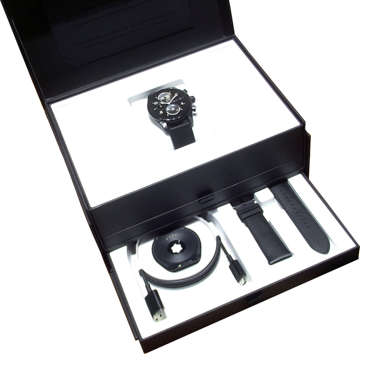 Montblanc orologio smartwatch Summit 3 42mm titanio e cinturino in caucciù 129267