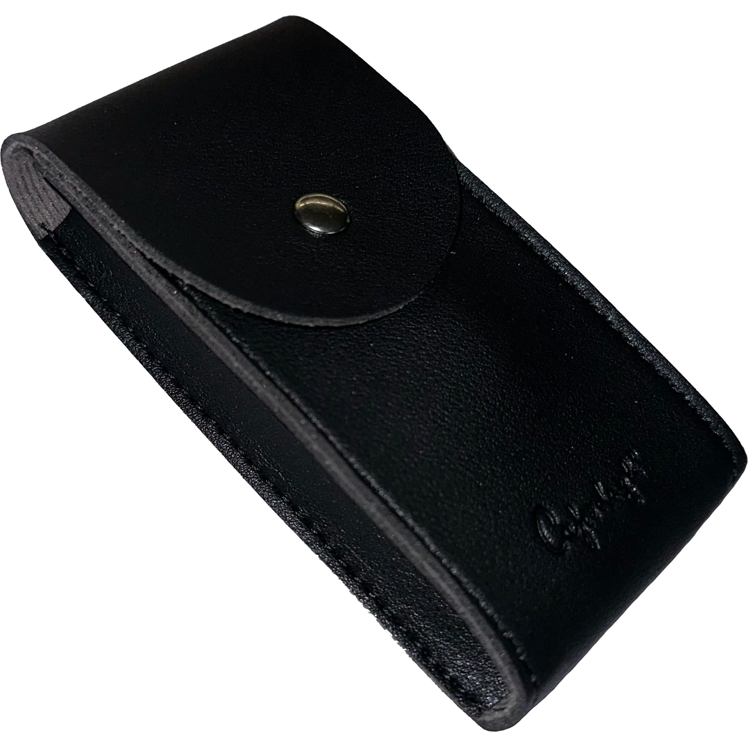 Boîtier de montre en cuir noir CPD0002