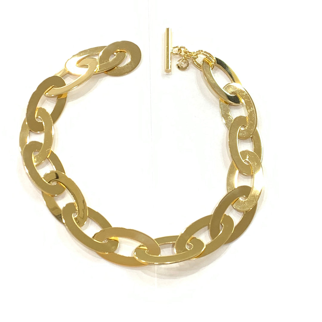 Sovrani collana girocollo Fashion Mood ottone finitura oro 24kt J4874 - Capodagli 1937
