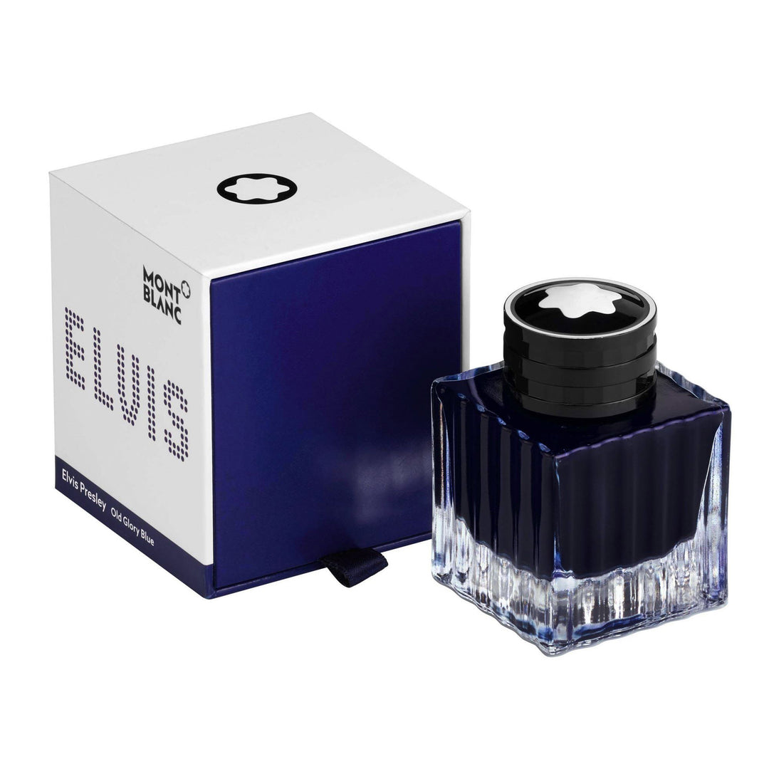 Montblanc boccetta d'inchiostro 50ml Elvis Presley Old Glory Blue blu 125943 - Gioielleria Capodagli