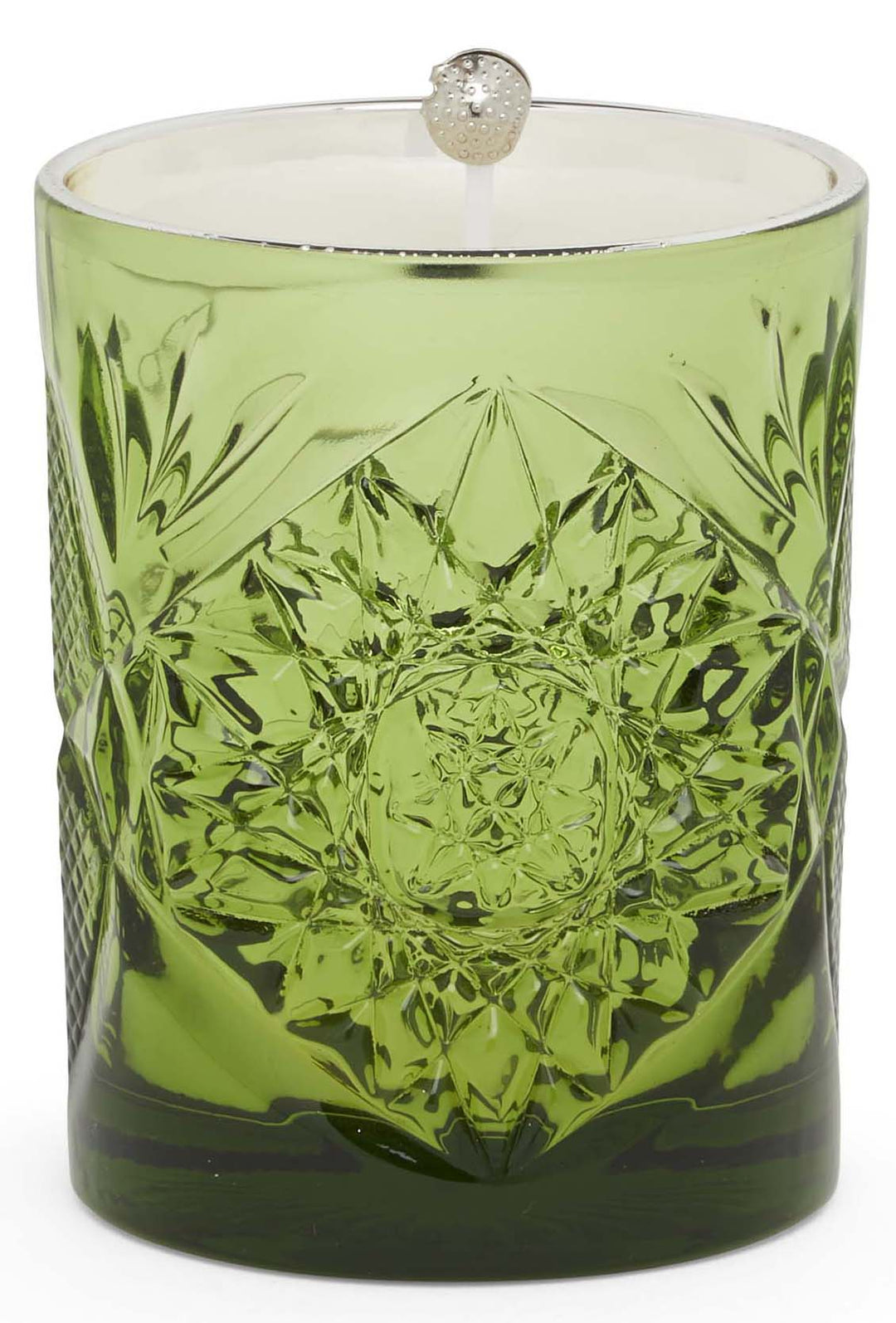 Argenesi candela in vetro Vintage 9cm h.10cm green 0.03058 - Capodagli 1937