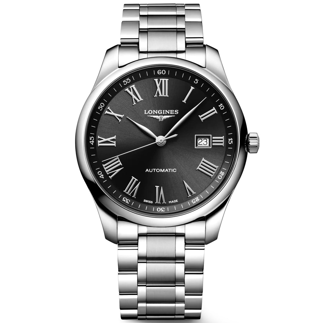 Longines watch Master Collection 42mm black automatic steel L2.893.4.59.6