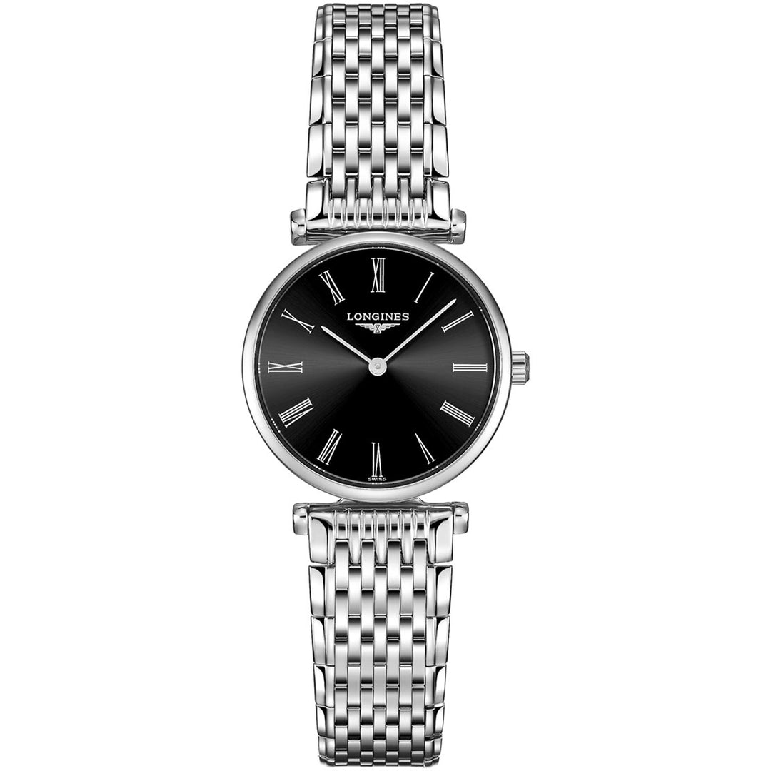 Longines watch La Grande Classique 24mm black quartz steel L4.209.4.51.6