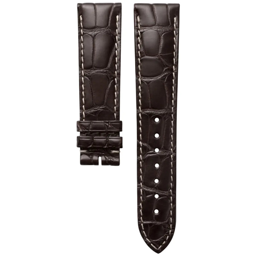 Longines strap without clasp brown alligator leather L682109799