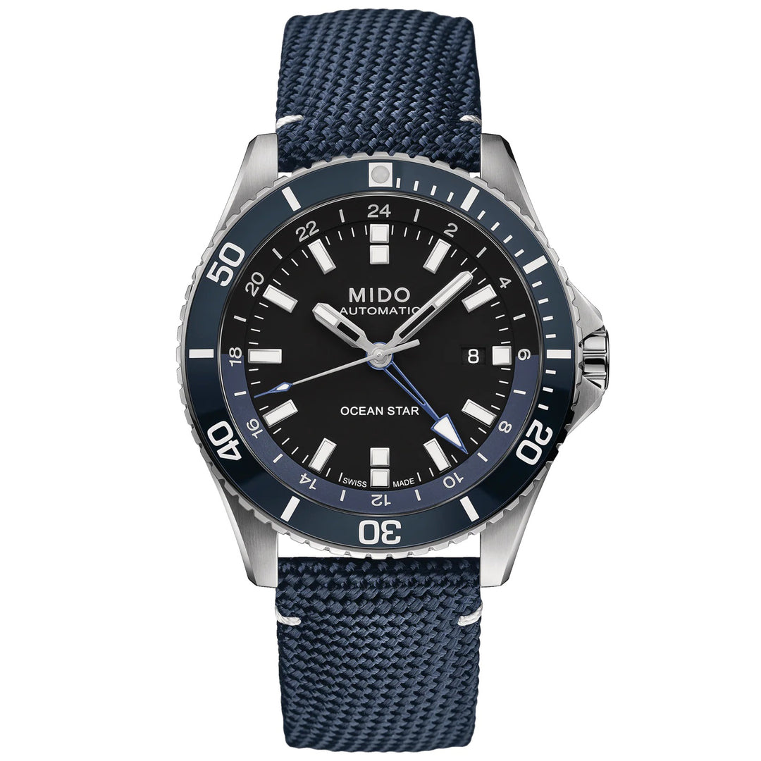 Mido orologio Ocean Star GMT 44mm ceramica blu automatico M026.629.17.051.00 - Capodagli 1937