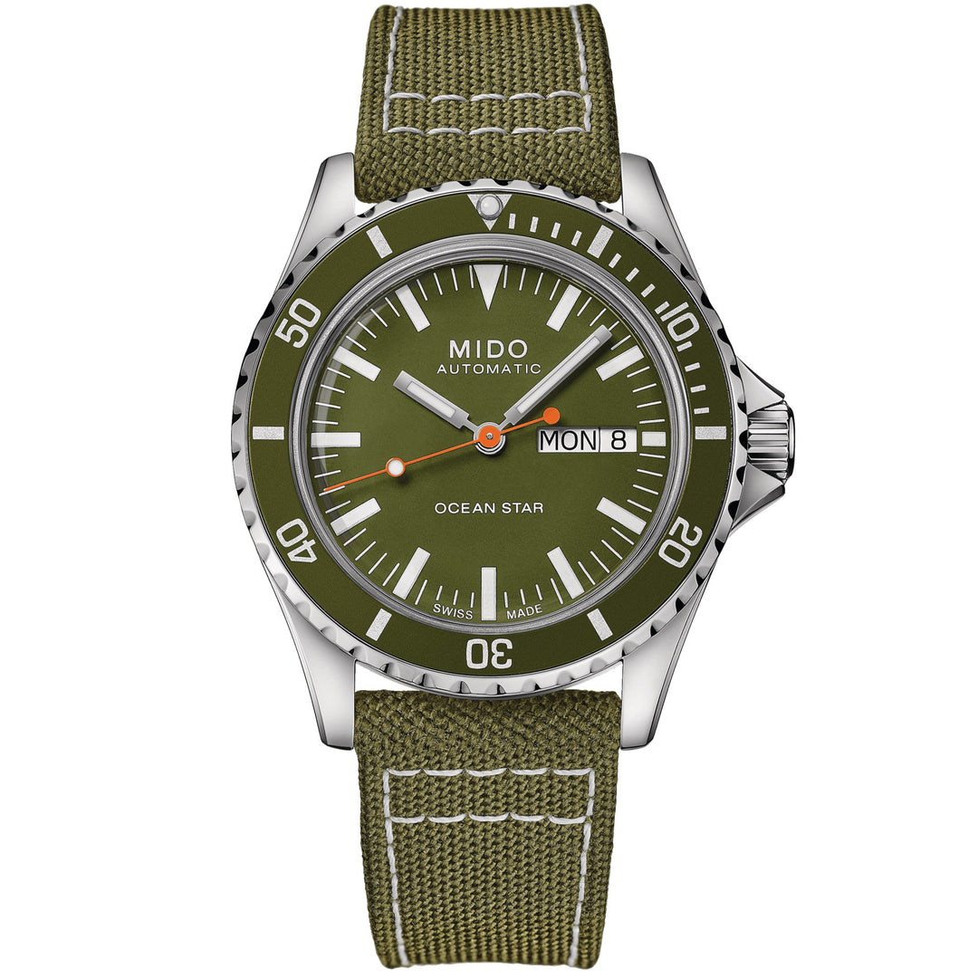 Mido orologio Ocean Star Tribute 40,5mm verde automatico acciaio M026.830.18.091.00 - Capodagli 1937
