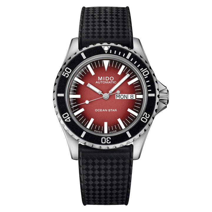 Reloj Mido Ocean Star Tribute Gradiente 40mm rojo acero automático M026.830.17.421.00