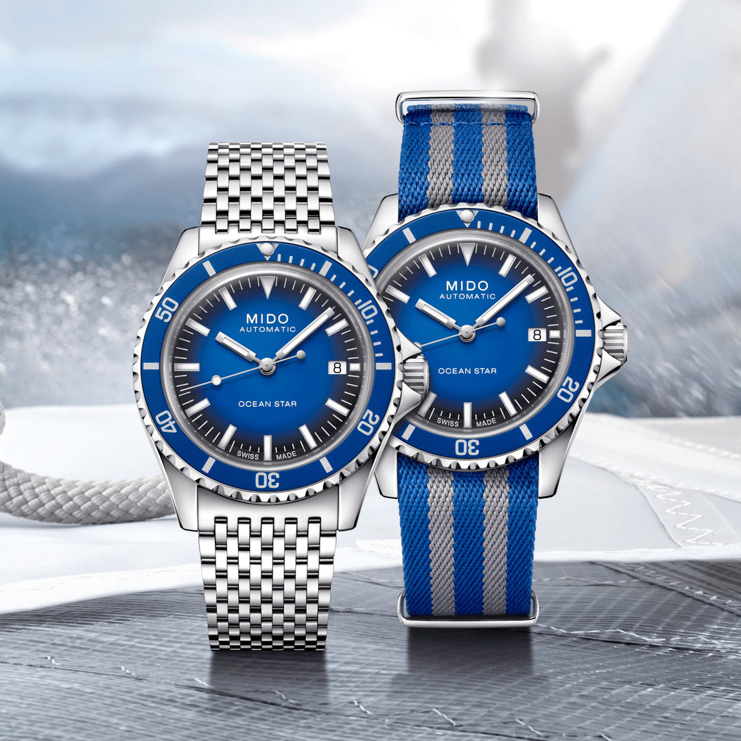 Mido orologio Ocean Star Tribute Limited Edition 200pz 40mm blu automatico acciaio