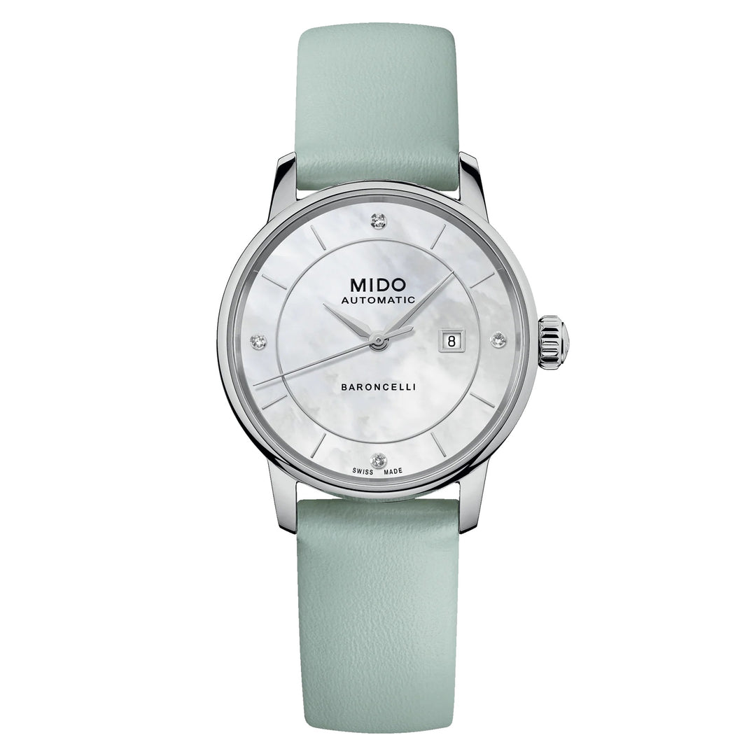 Mido Watch Baroncelli Signature Lady Colors Box Special Edition 30mm Mother of Pearl Automatic Steel M037.207.16.106.00
