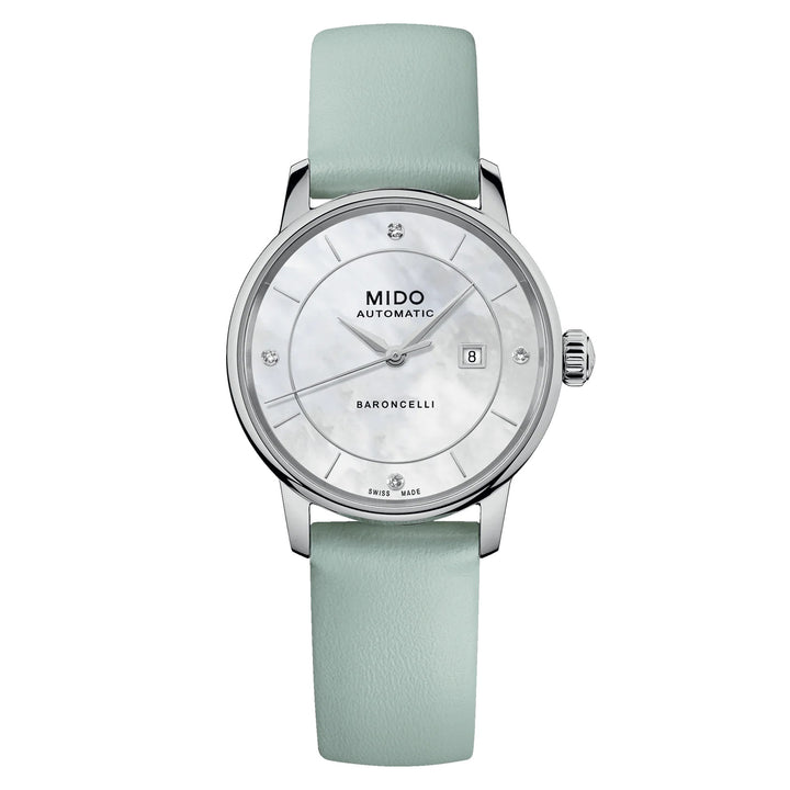 Mido Watch Baroncelli Signature Lady Colors Box Special Edition 30mm Mother of Pearl Automatic Steel M037.207.16.106.00