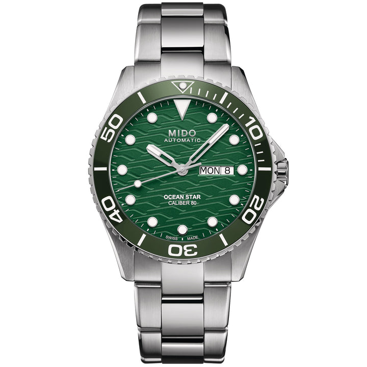 Mido orologio Ocean Star 200C 42,5mm verde automatico acciaio M042.430.11.091.00 - Capodagli 1937