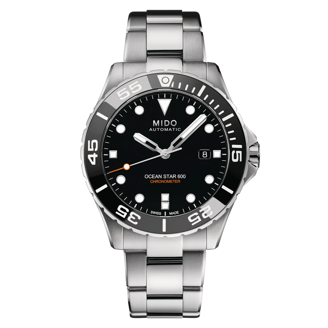 Reloj Mido Ocean Star 600 Cronómetro COSC 43.5mm acero automático negro M026.608.11.051.00