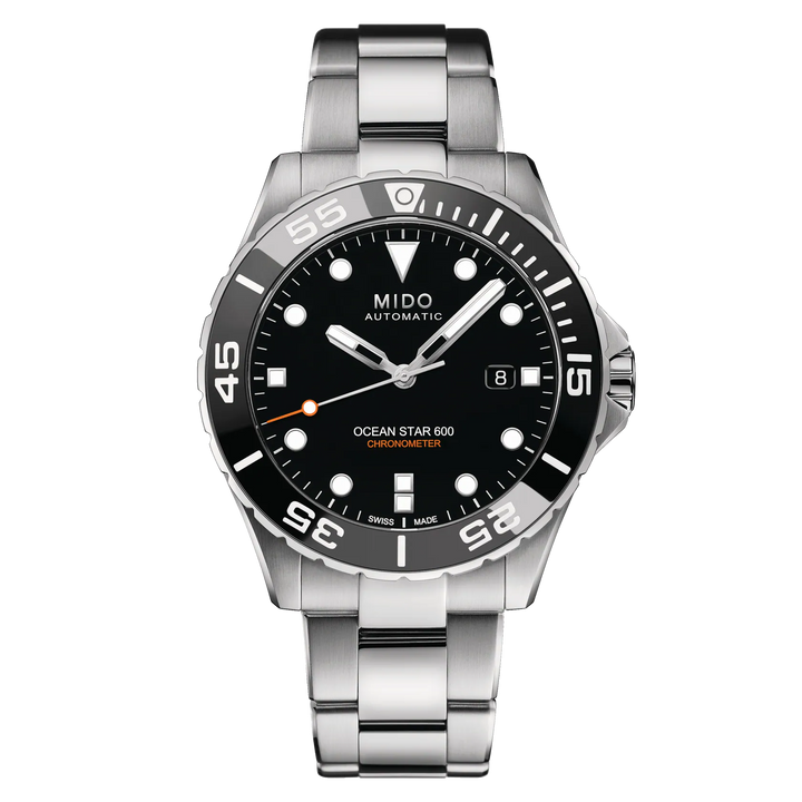 Mido orologio Ocean Star 600 Chronometer COSC 43,5mm nero automatico acciaio M026.608.11.051.00