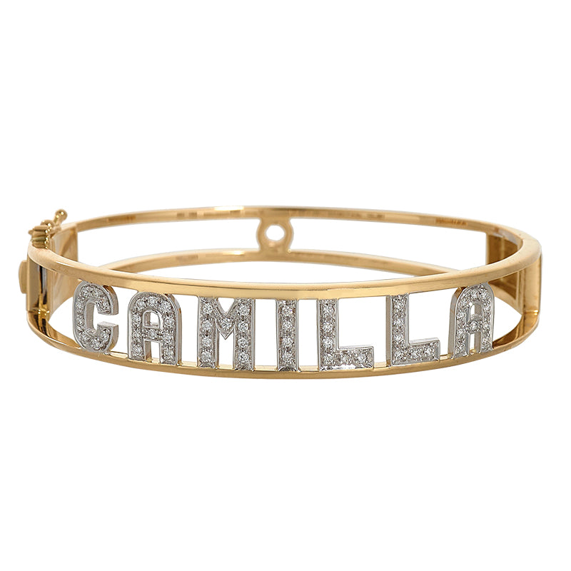 Sidalo starres Armband Camilla Gelbgold und Weiß 18KT Diamonds Si 0005 BR