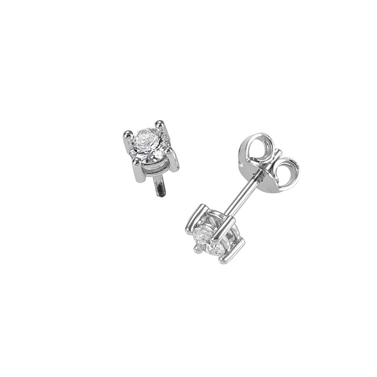 Sidalo Earrings Point Light 18kt Gold Diamonds 0.16 Color F Purity VS 0100-016OR