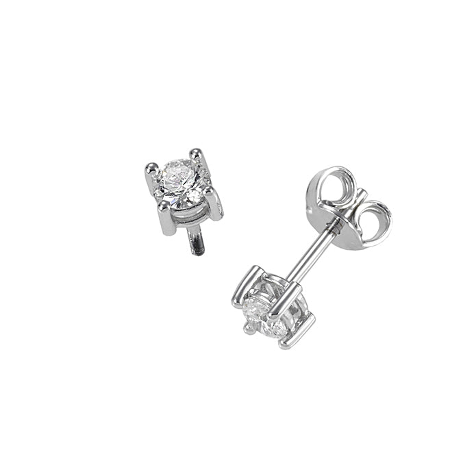 Sidalo earrings point light 18kt gold diamond 0.36 color F purity VS 0100-036OR