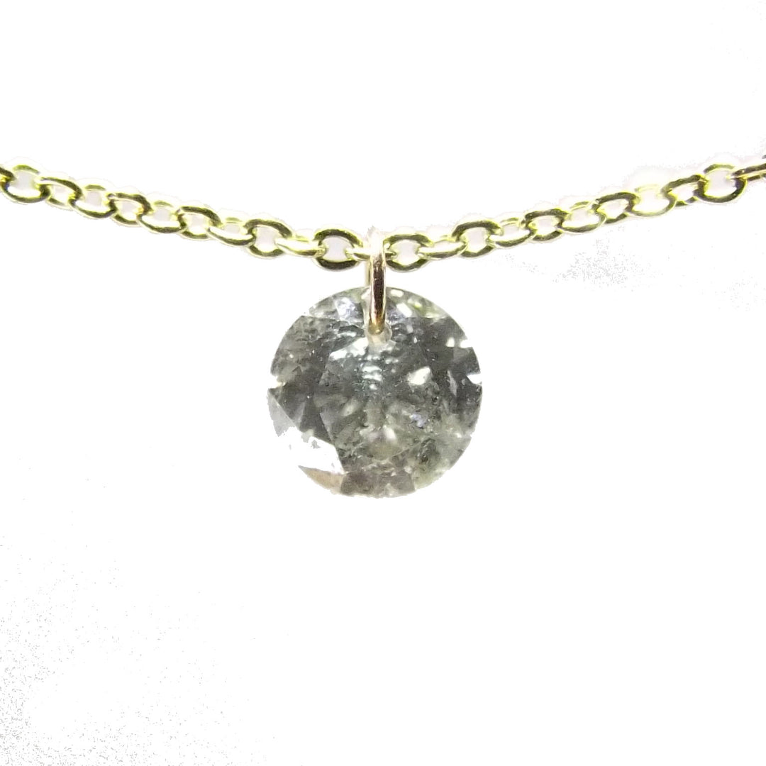 Newlight Studio collana girocollo donna oro giallo 1,2g diamante Brown 0,20ct MS-J7891 - Capodagli 1937