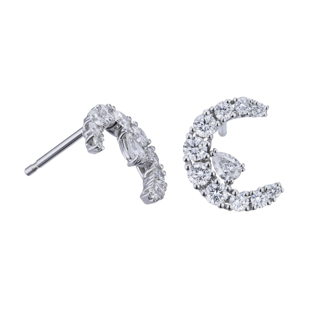 Golay Earrings Grace Circle With Diamonds