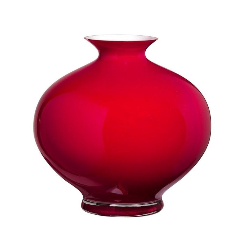 Onlylux vaso Aurora H 30cm opale rosso OL01661