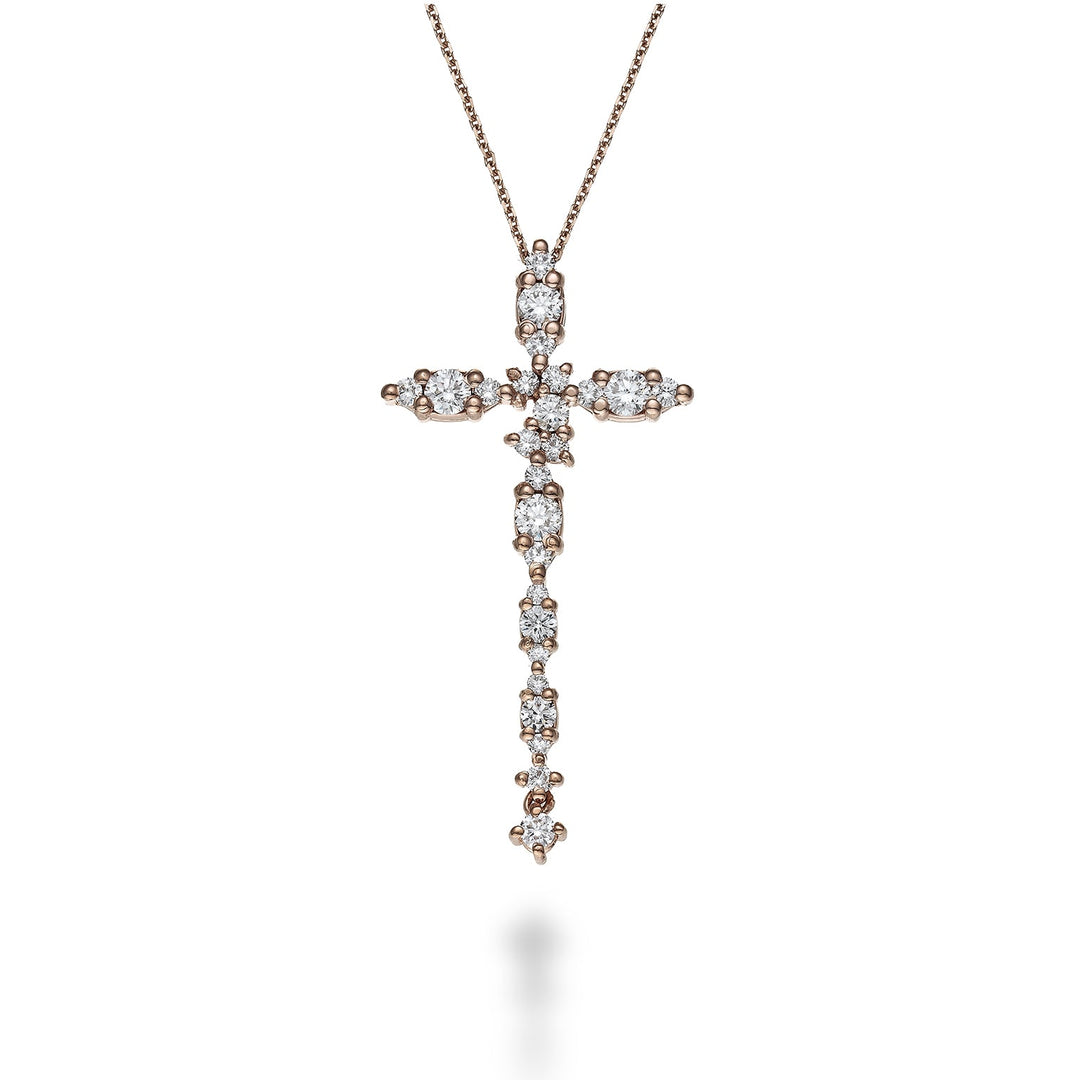 Golay Pendant Cross with Marquise and Forza