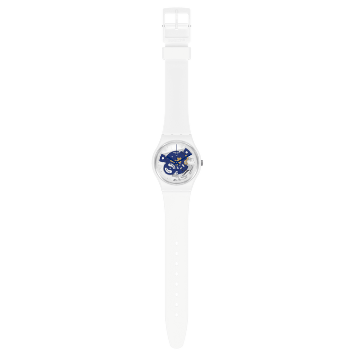 Swatch orologio TIME TO BLUE SMALL Originals Gent Bioceramic 34mm SO31W103 - Capodagli 1937