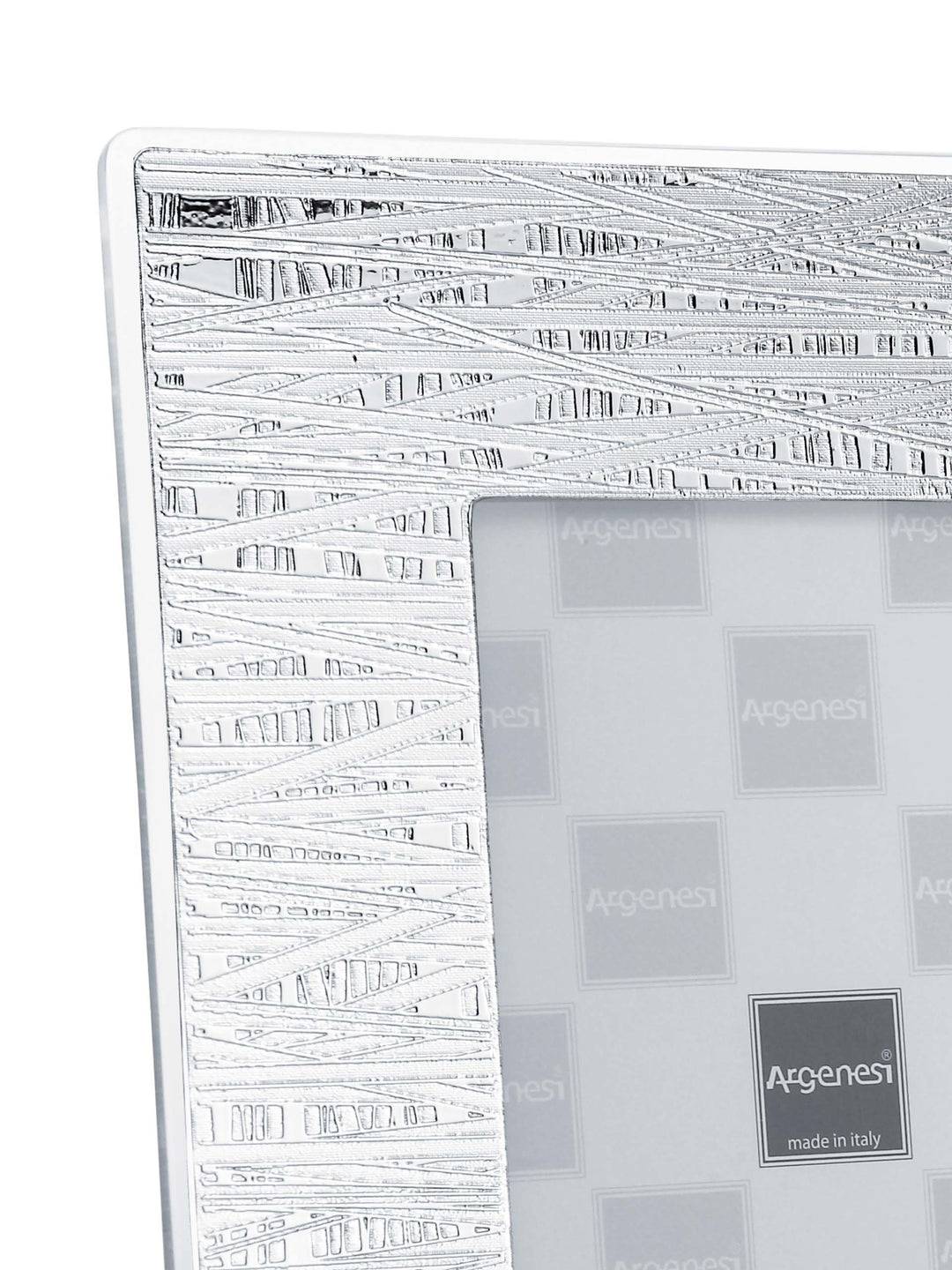 Argenesi Glass Frame Stripes Int.10x15cm EST.18x23cm Silver 0.010772