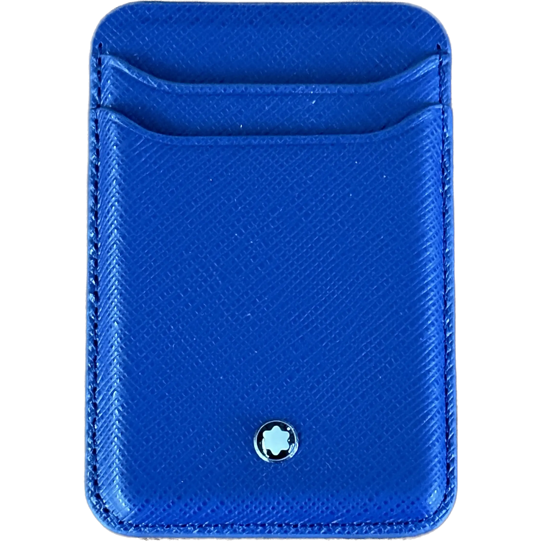 Montblanc 2-Compartment Paper Holder for iPhone with Apple MagSafe Sartorial Blue 130815