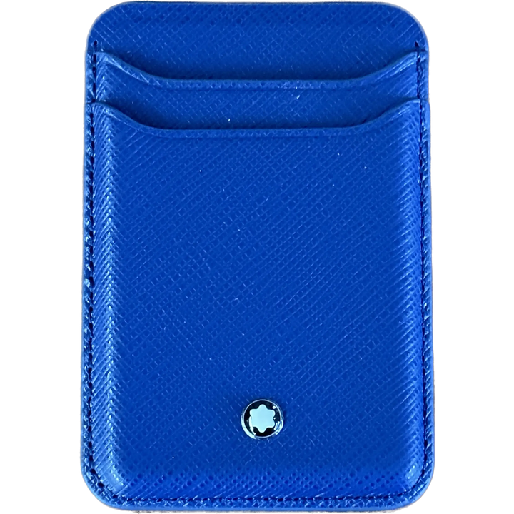 Montblanc 2-Compartment Paper Holder for iPhone with Apple MagSafe Sartorial Blue 130815