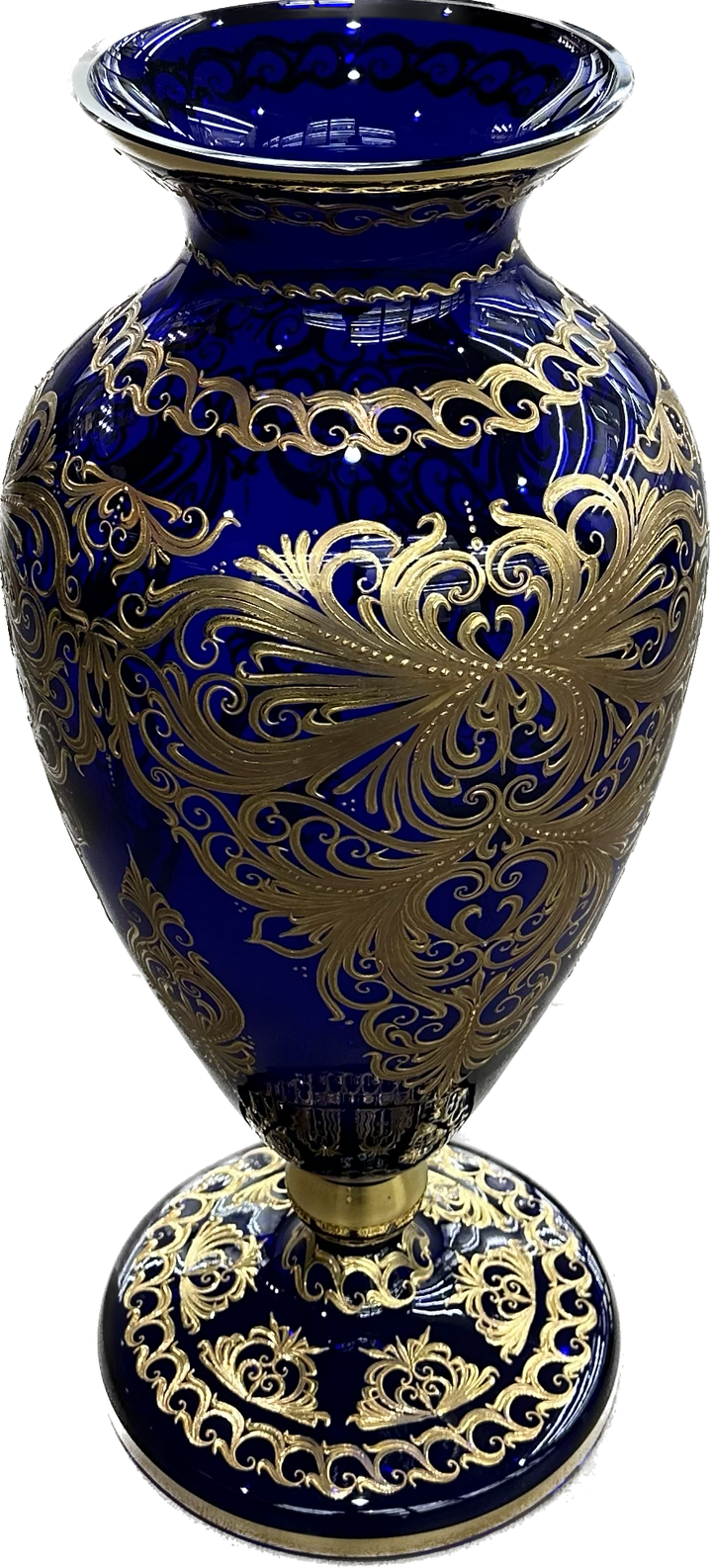Art Jarrón de cristal molido decoraciones de oro Zecchino VASO_ORO1