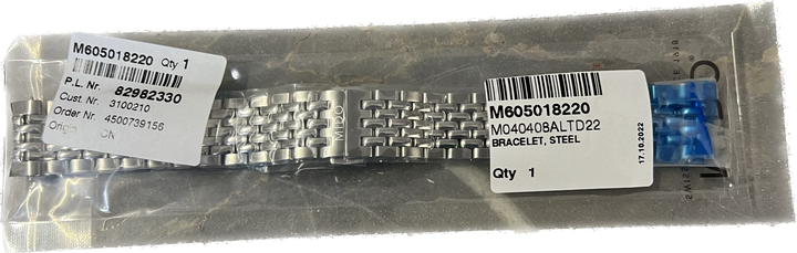 Mido Bracelet en acier Multifort grain de riz M605018220 uniquement pour Mido M040.408.11.041.00