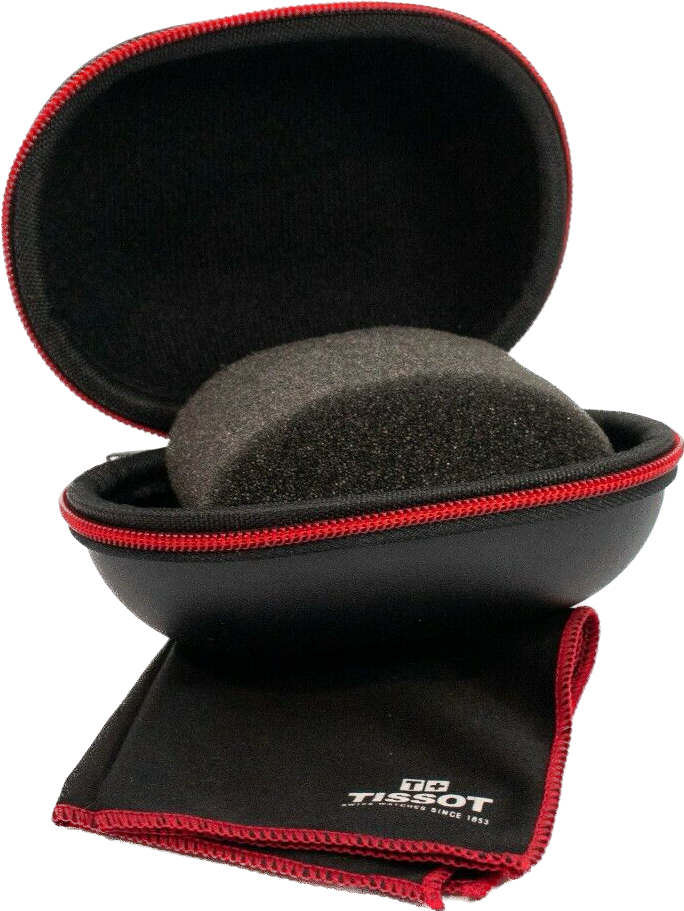 Tissot custodia da viaggio con panno per orologio pelle nera TIS-01-BOX
