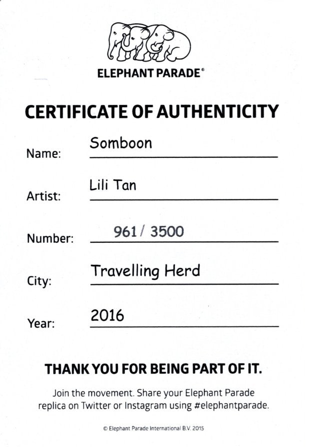 Sololux Elefante Somboon Colección de Calor Tropical Edición Limitada 3500 Somboon 10