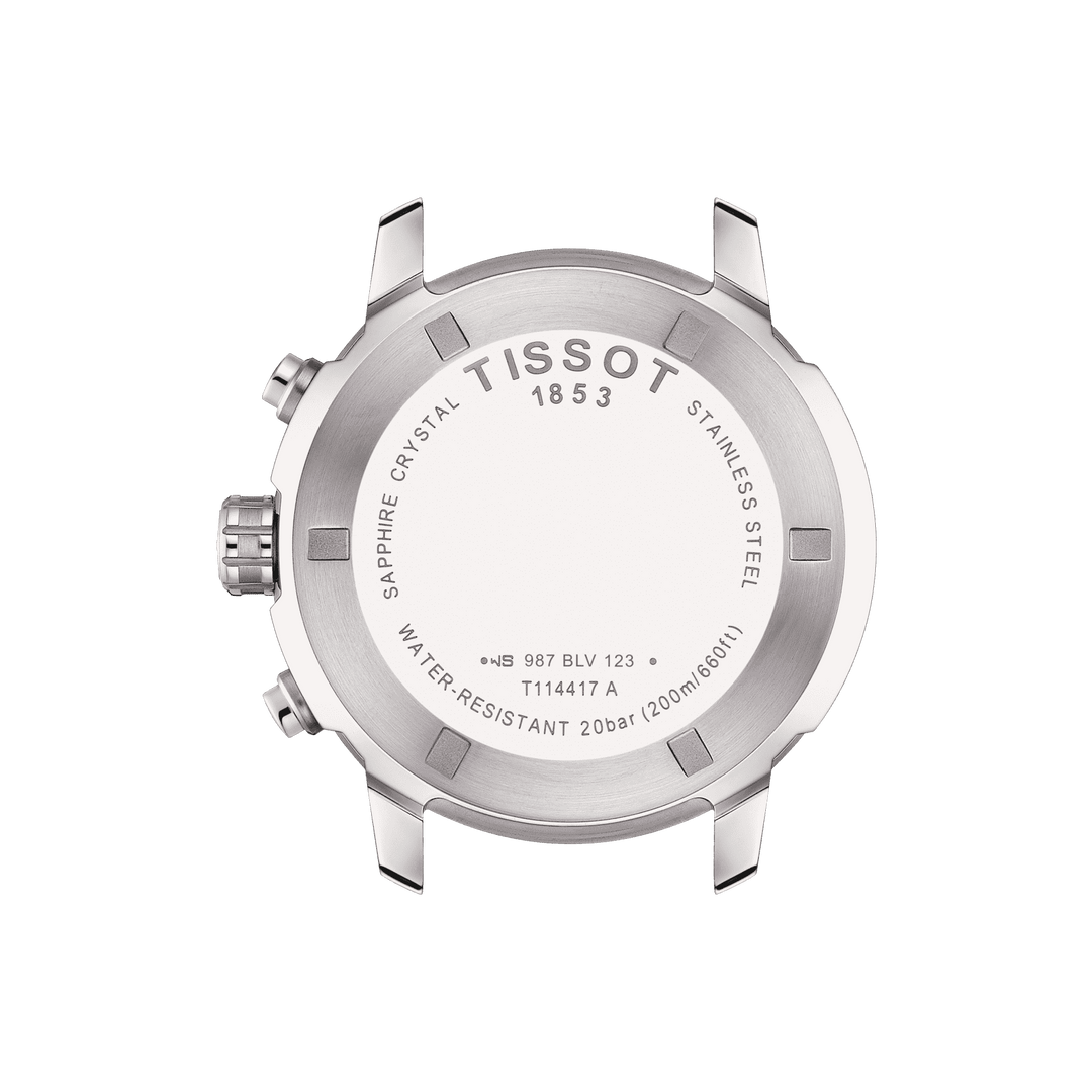 Tissssot watch PRC 200 Chronograph 42mm blue quartz steel T114.417.111.047.00