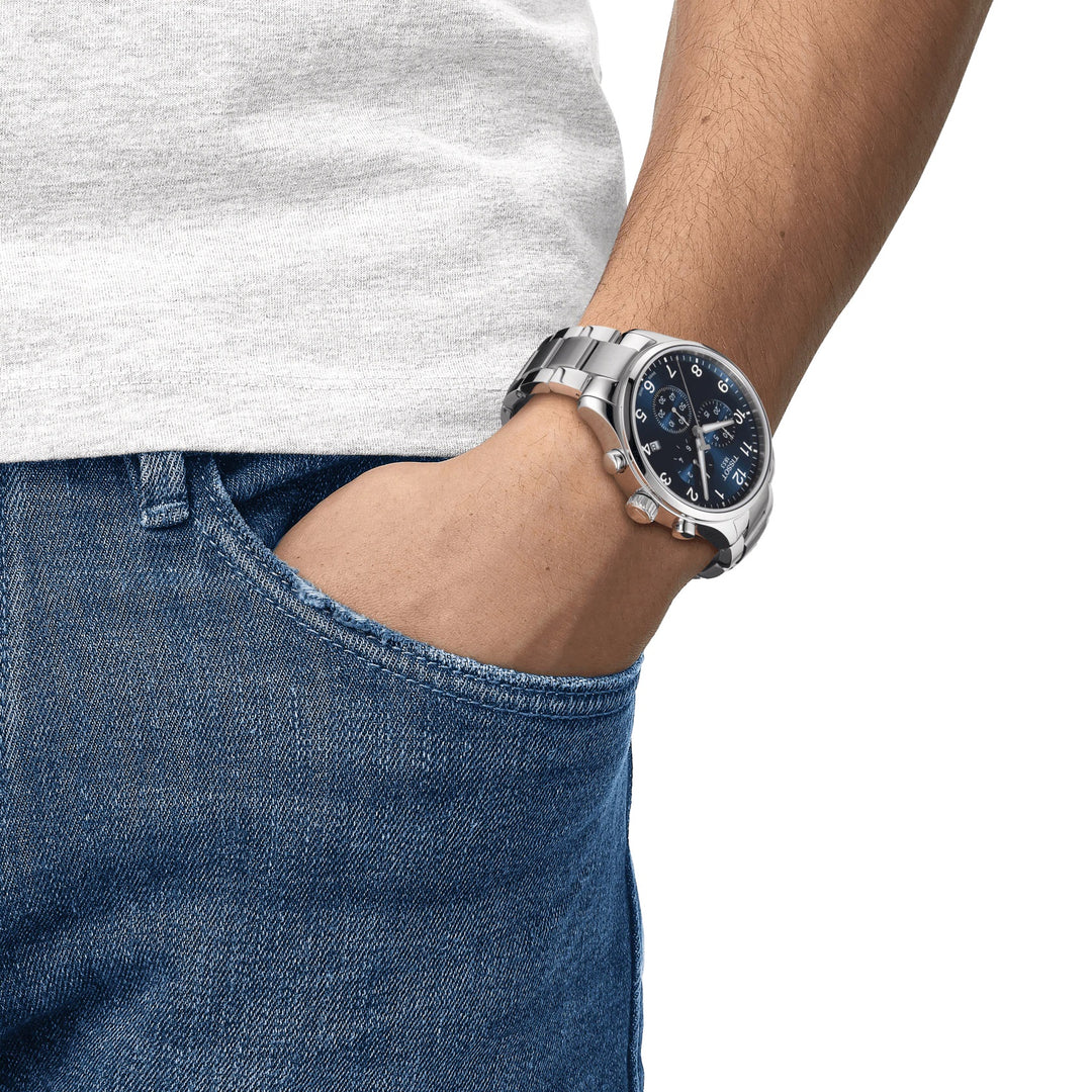 Tissot orologio uomo Chrono XL Classic 45mm quarzo acciaio T116.617.11.047.01 - Gioielleria Capodagli