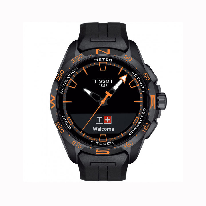Tissot orologio T-Touch Connect Solar 47,5mm nero quarzo titanio finitura PVD nero T121.420.47.051.04 - Gioielleria Capodagli