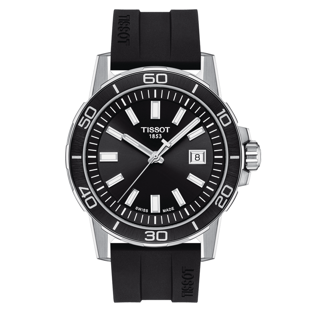 Reloj Tissot Supersport Gent 44mm negro acero de cuarzo T125.610.17.051.00